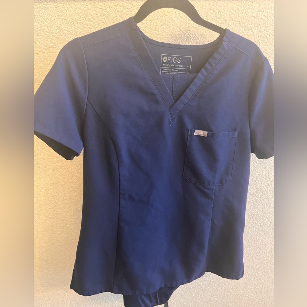 Figs Scrubs SET Catarina slim M and Kade M Tall Navy Blue